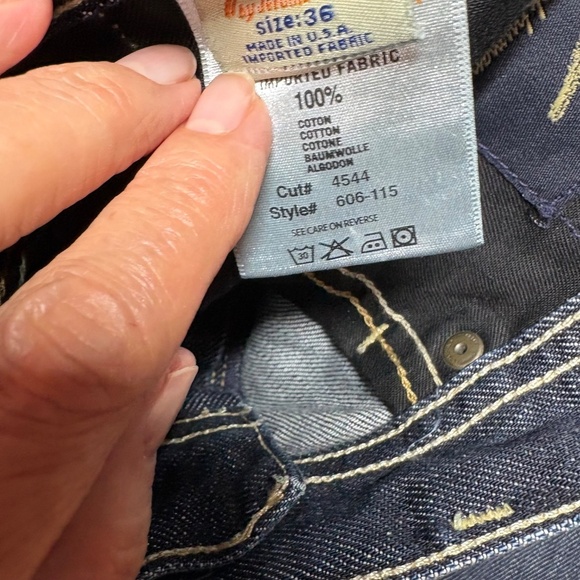 CITIZENS OF HUMANITY 100% Cotton MADE IN USA Evans Relaxed Fit Button Fly Sz 36 - Picture 11 of 15